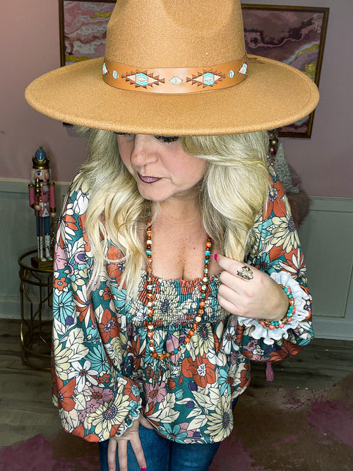 Camel Aztec Fedora