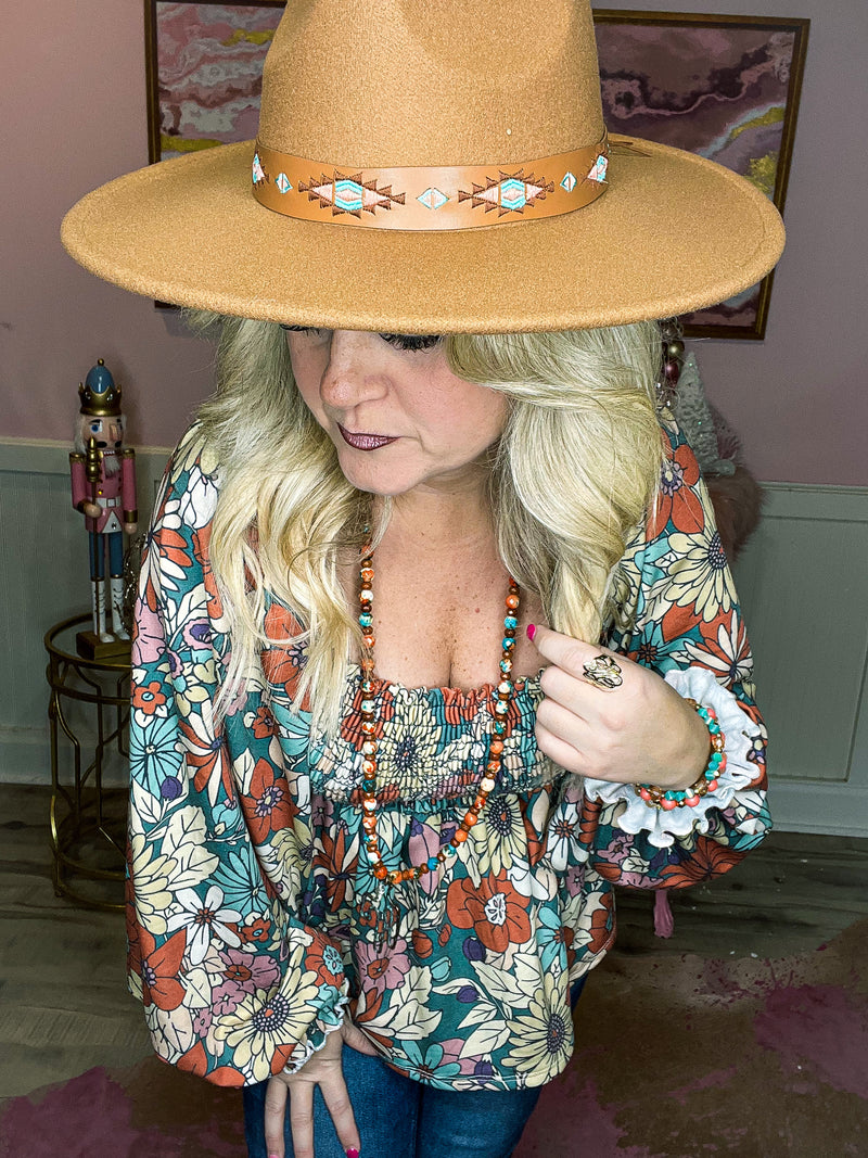 Camel Aztec Fedora