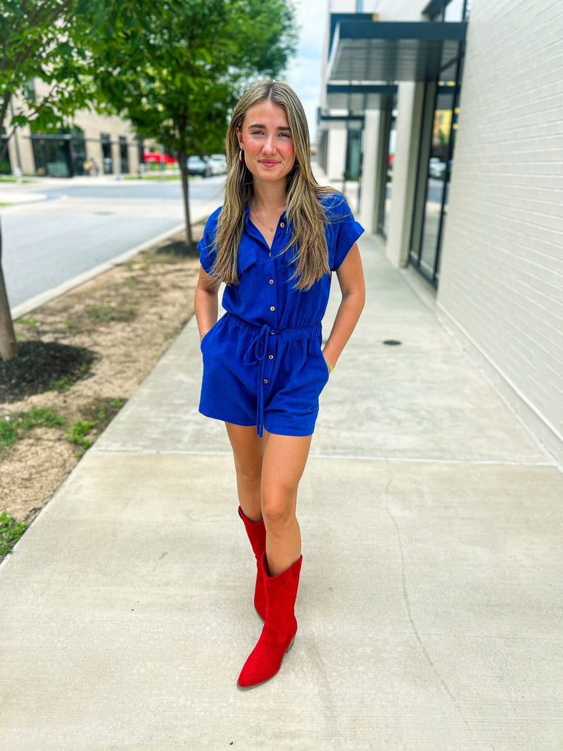 Blue Romper