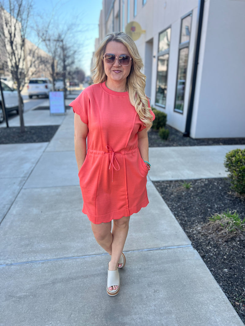 Salmon Umgee Dress