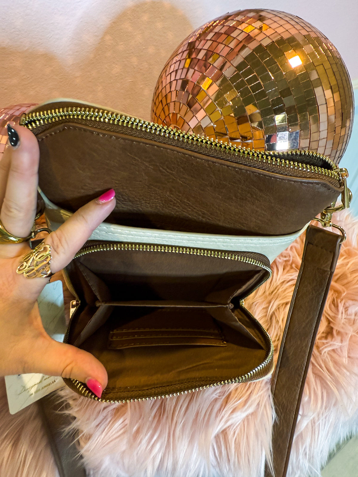 Two Toned Crossbody Bag