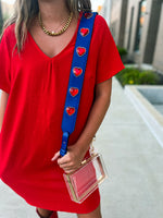 Heart Gameday Purse Strap