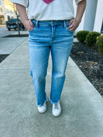 Risen Mid Rise Crop Jeans