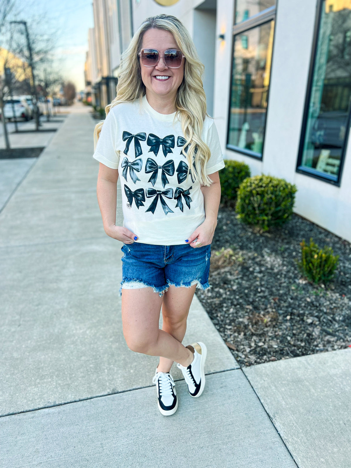 Black Bow Tee