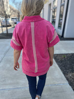 Pink French Terry Umgee Top