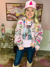 Pink Aztec Shacket