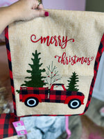 Christmas Truck Table Runner