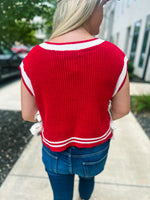 Red Bow Vest