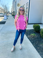Pink Entro Bow Vest