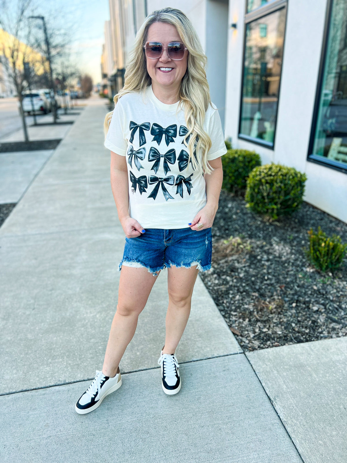 Black Bow Tee