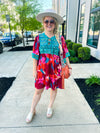 Multi Embroidered Dress-Umgee