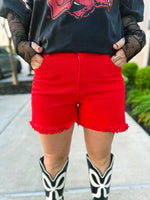 Red Risen Shorts
