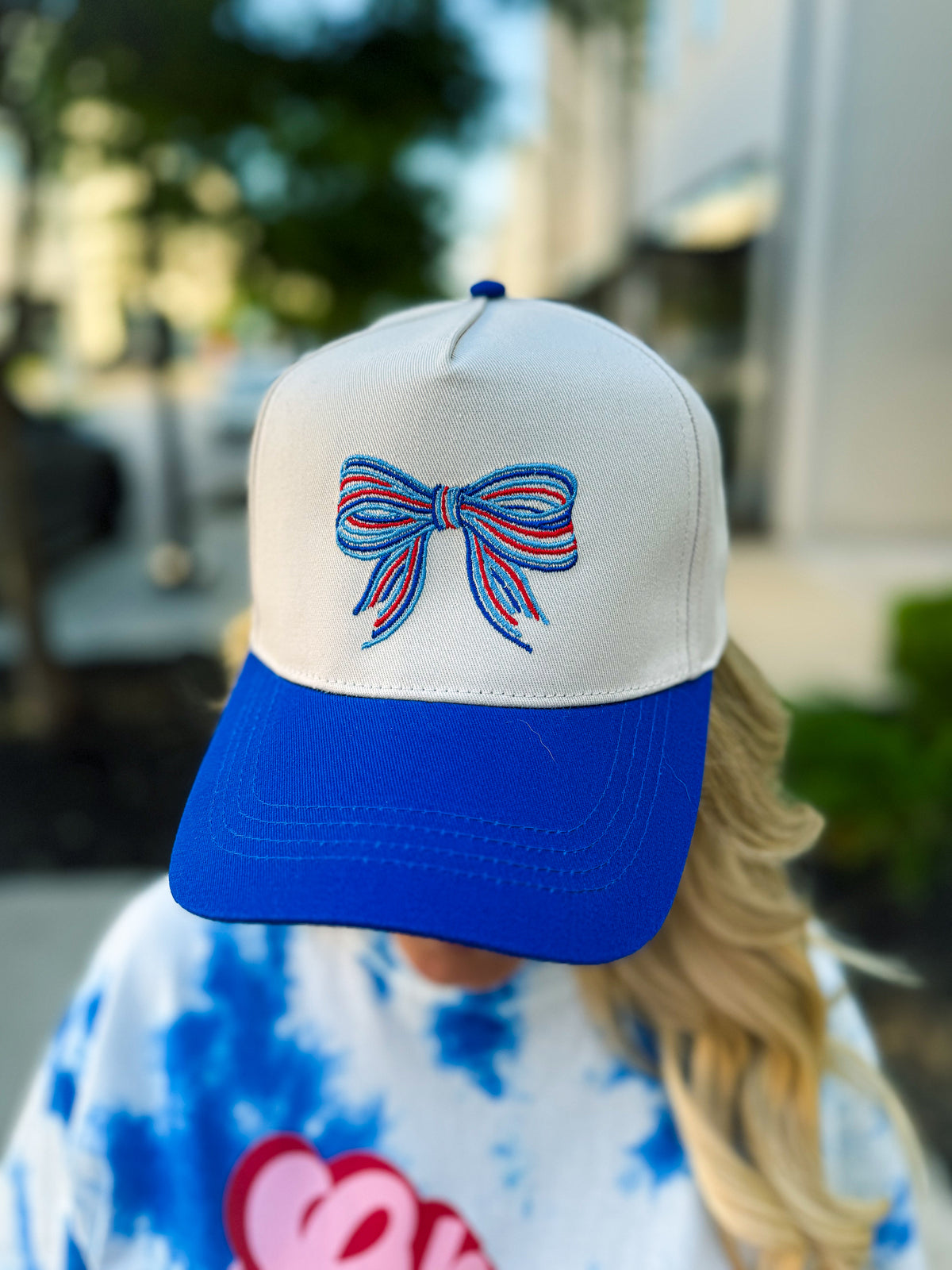 Monogrammed Bow Cap