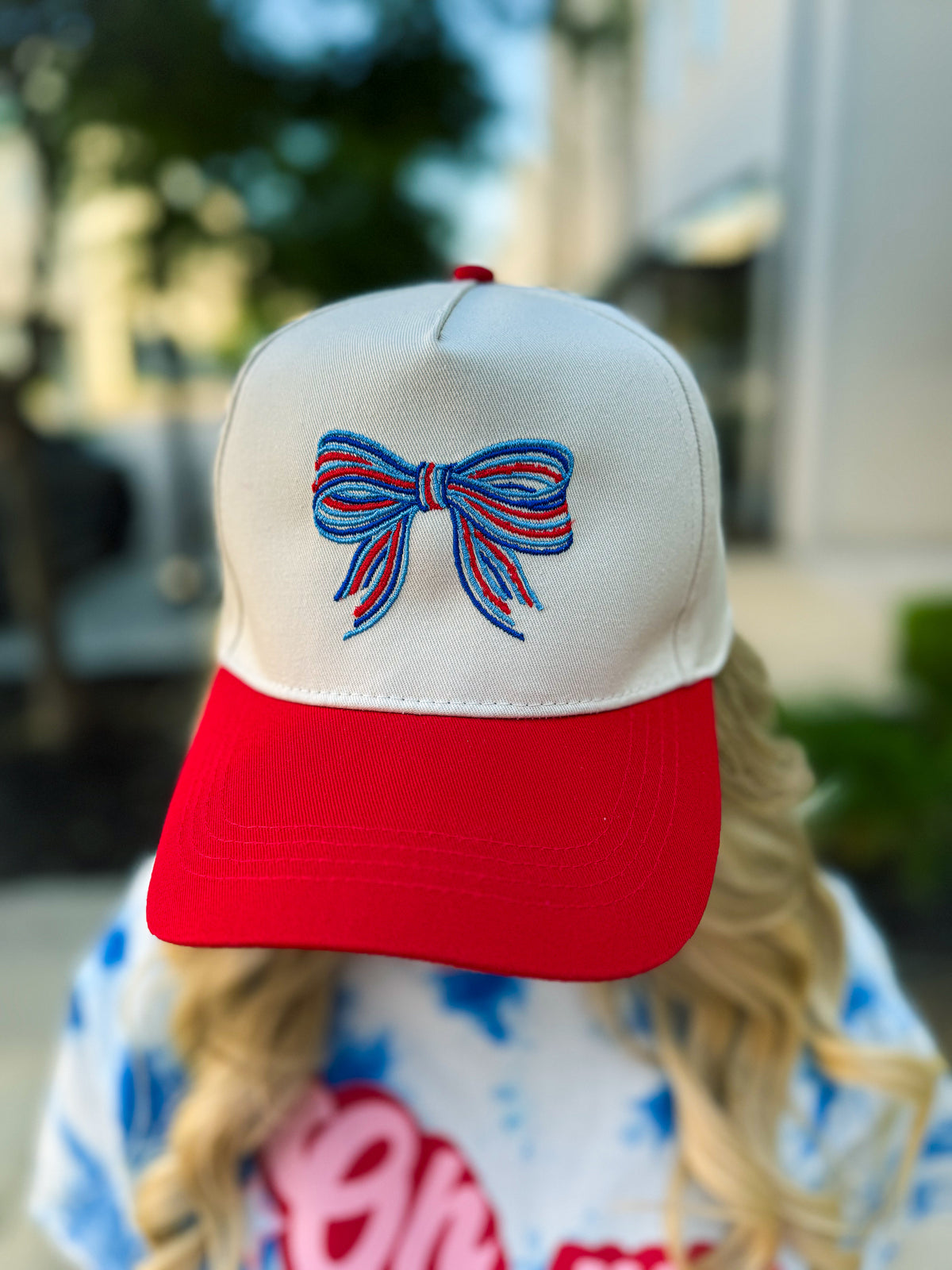 Monogrammed Bow Cap