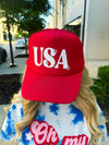 Red USA Cap