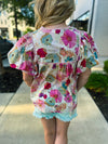 Spring Floral Entro Top