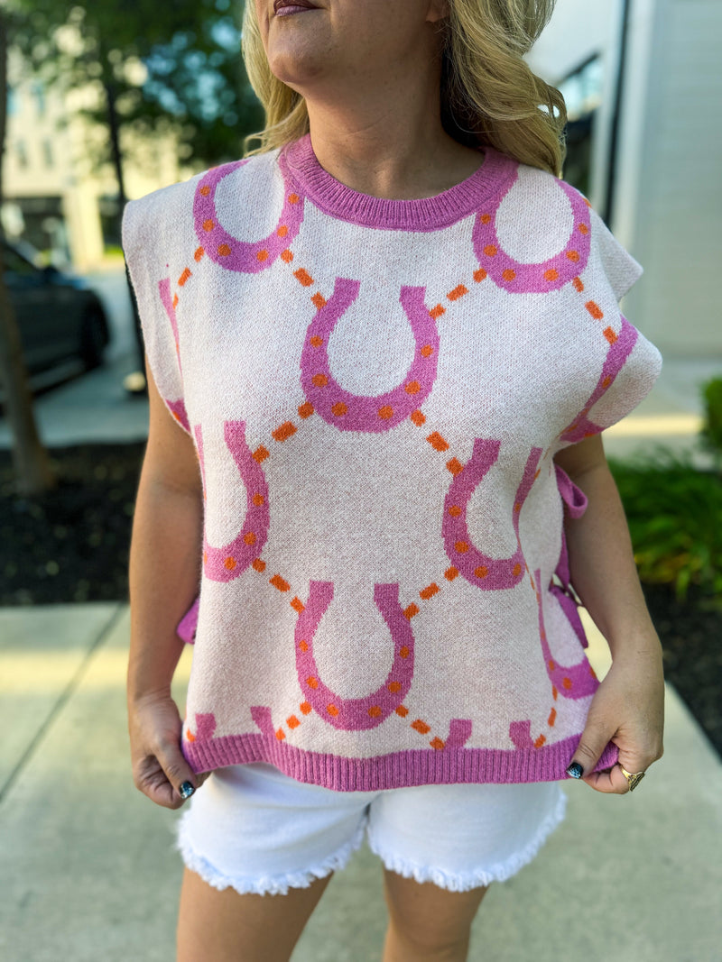 Horseshoe Sweater Vest