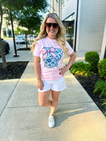 Pink Arkansas Bow Tee