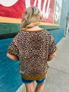Leopard Bibi Top