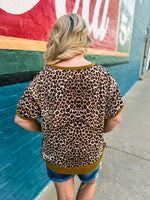 Leopard Bibi Top