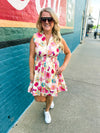 Spring Floral Entro Dress