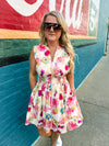 Spring Floral Entro Dress
