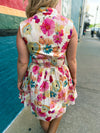 Spring Floral Entro Dress