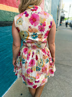 Spring Floral Entro Dress
