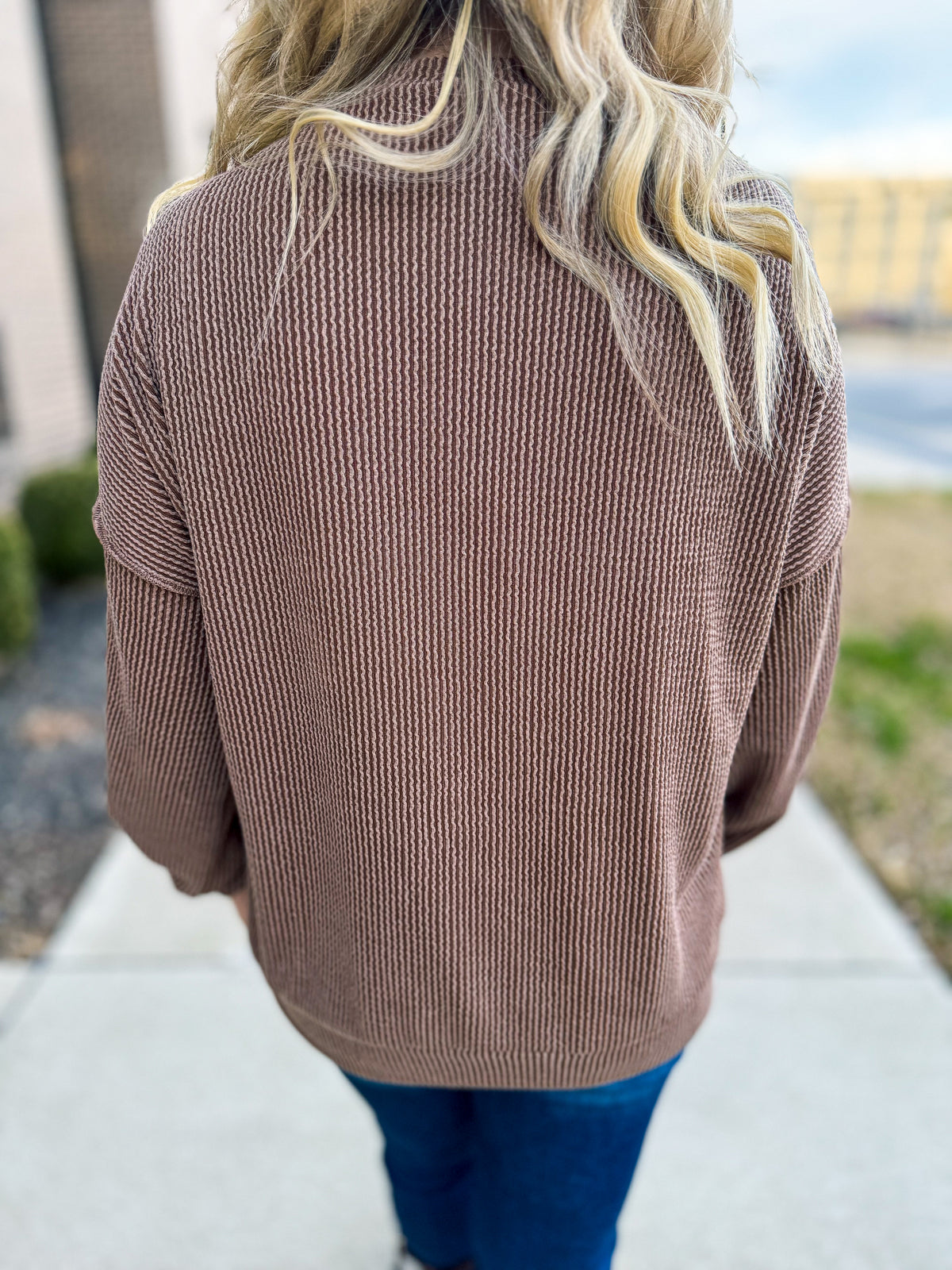 Cheetah Colorblock Ribbed Top