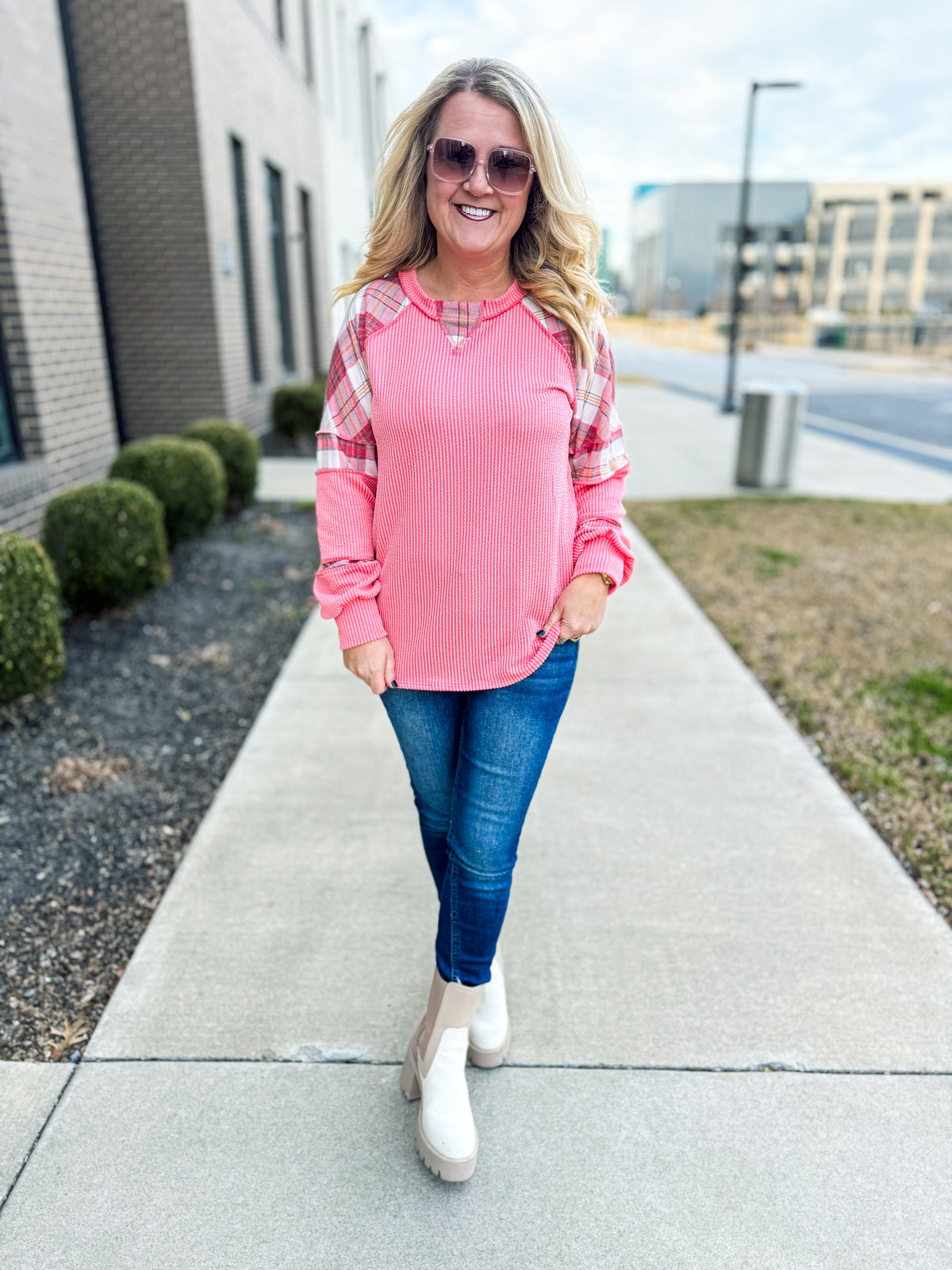 Pink Patchwork Top