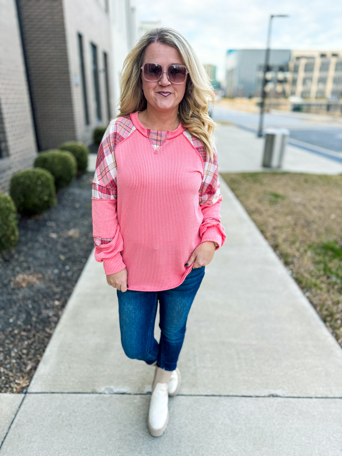 Pink Patchwork Top
