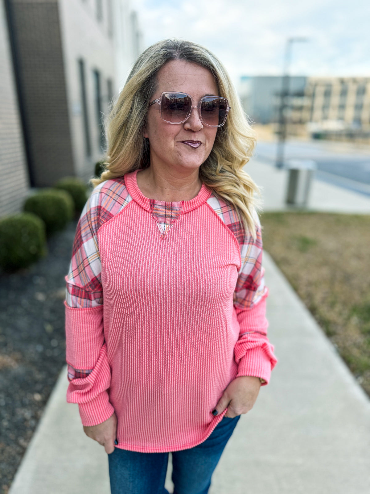 Pink Patchwork Top