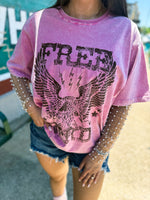 Pink Free Bird Tee