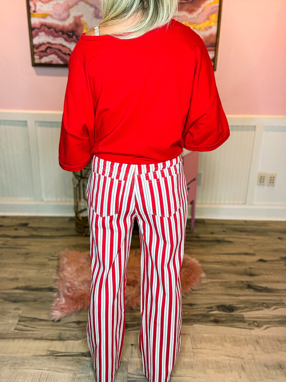 Gameday Striped Bibi Pants