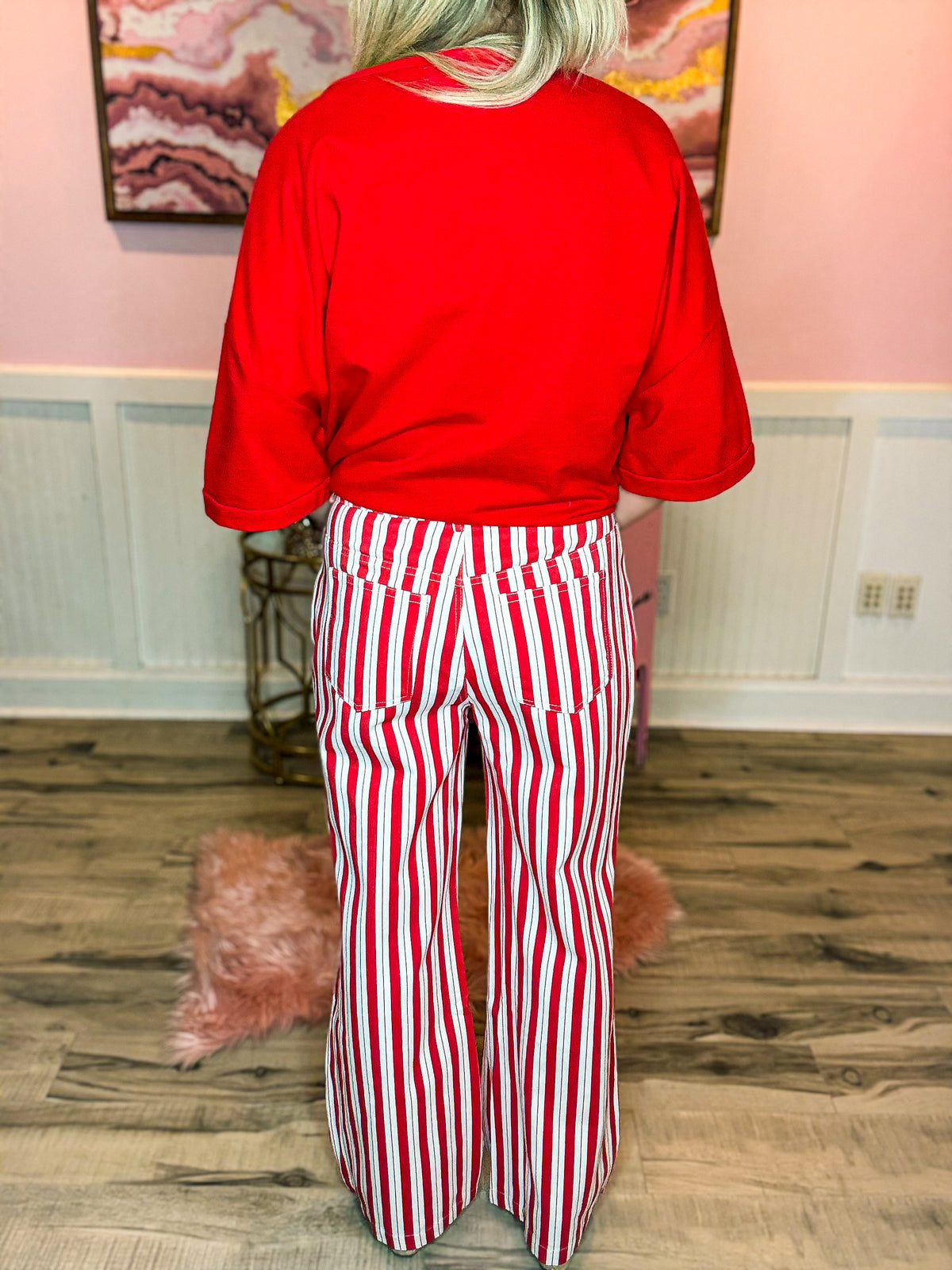 Gameday Striped Bibi Pants