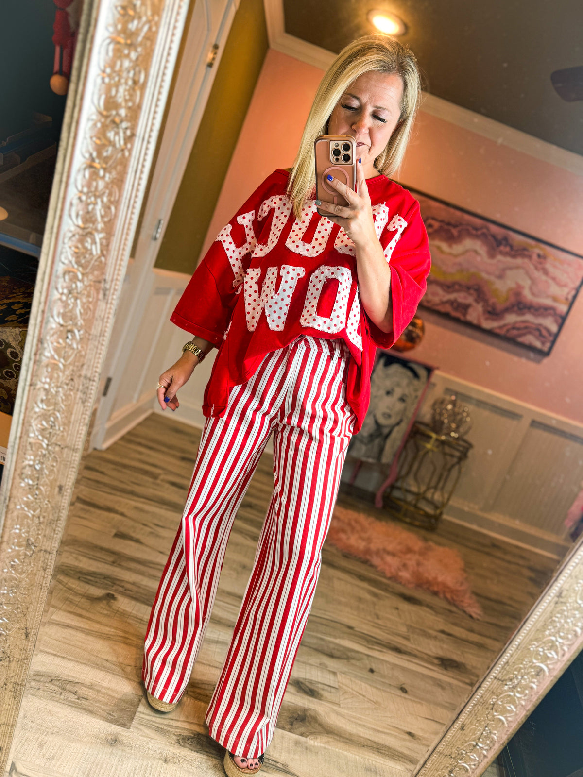 Gameday Striped Bibi Pants