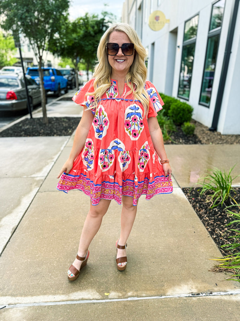 Coral Umgee Dress