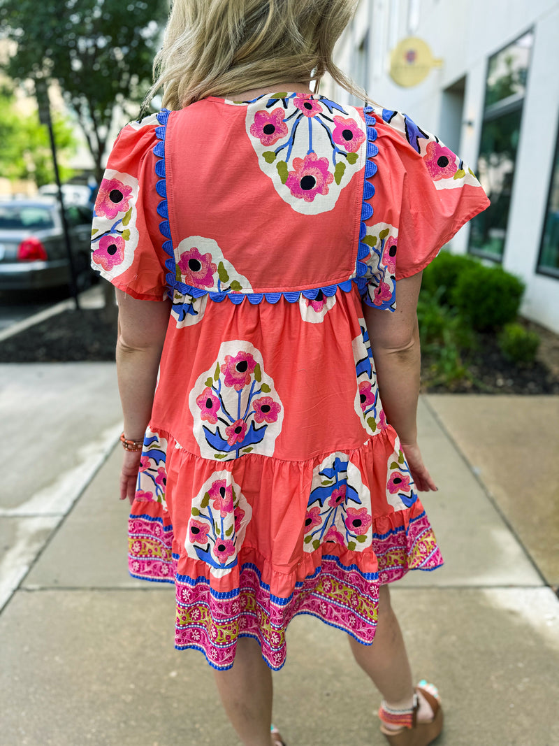 Coral Umgee Dress