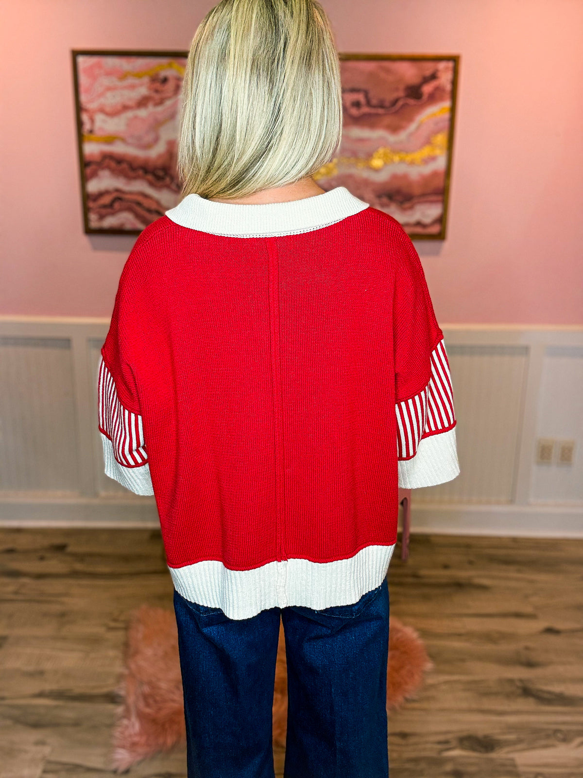 She & Sky Sweater Top
