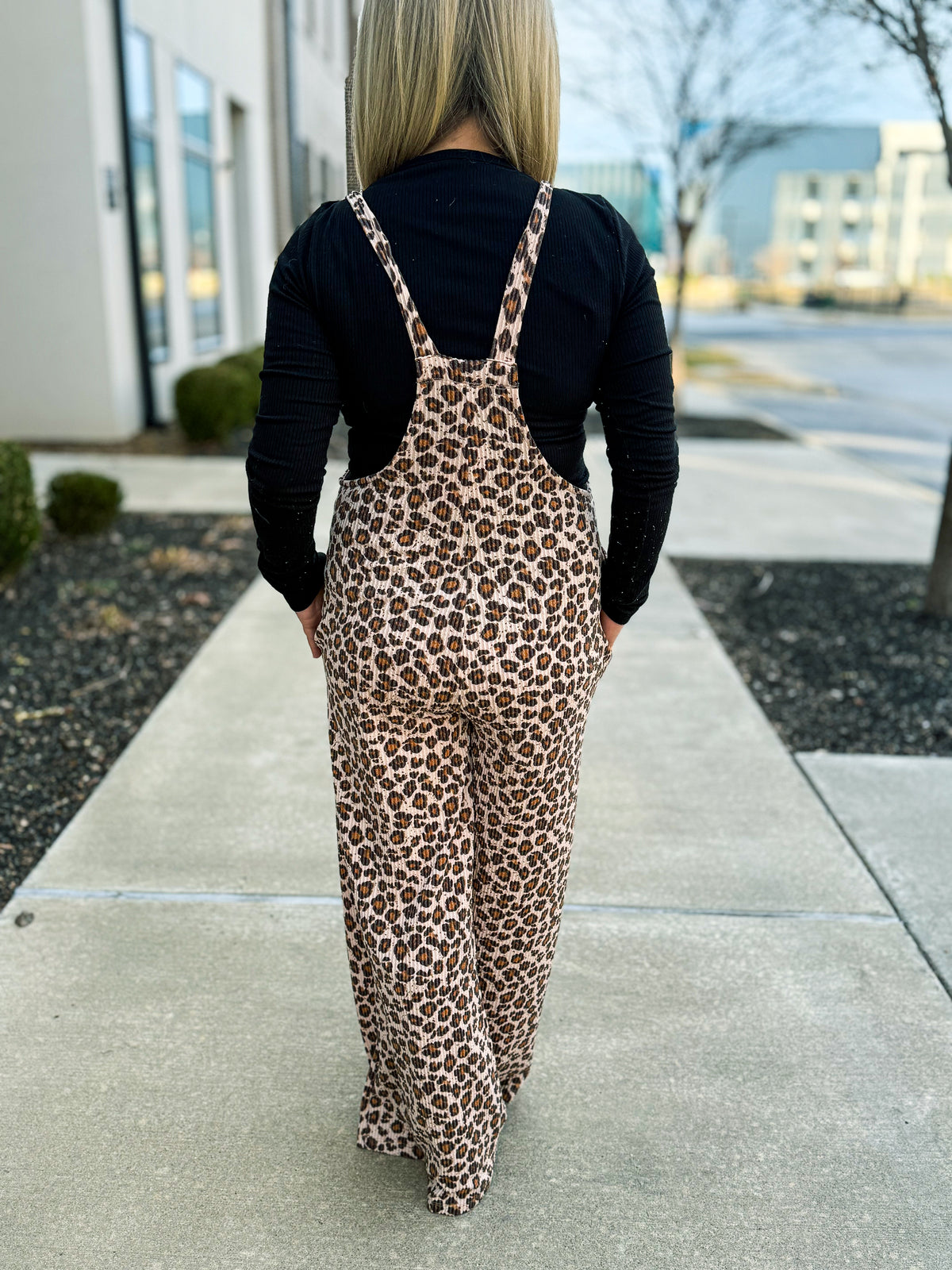 Leopard Print Overalls