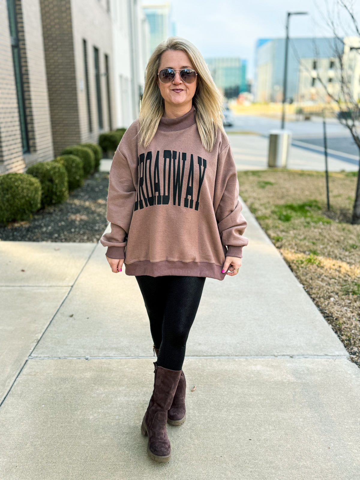 Nashville Reversible Mock Neck Sweatshirt