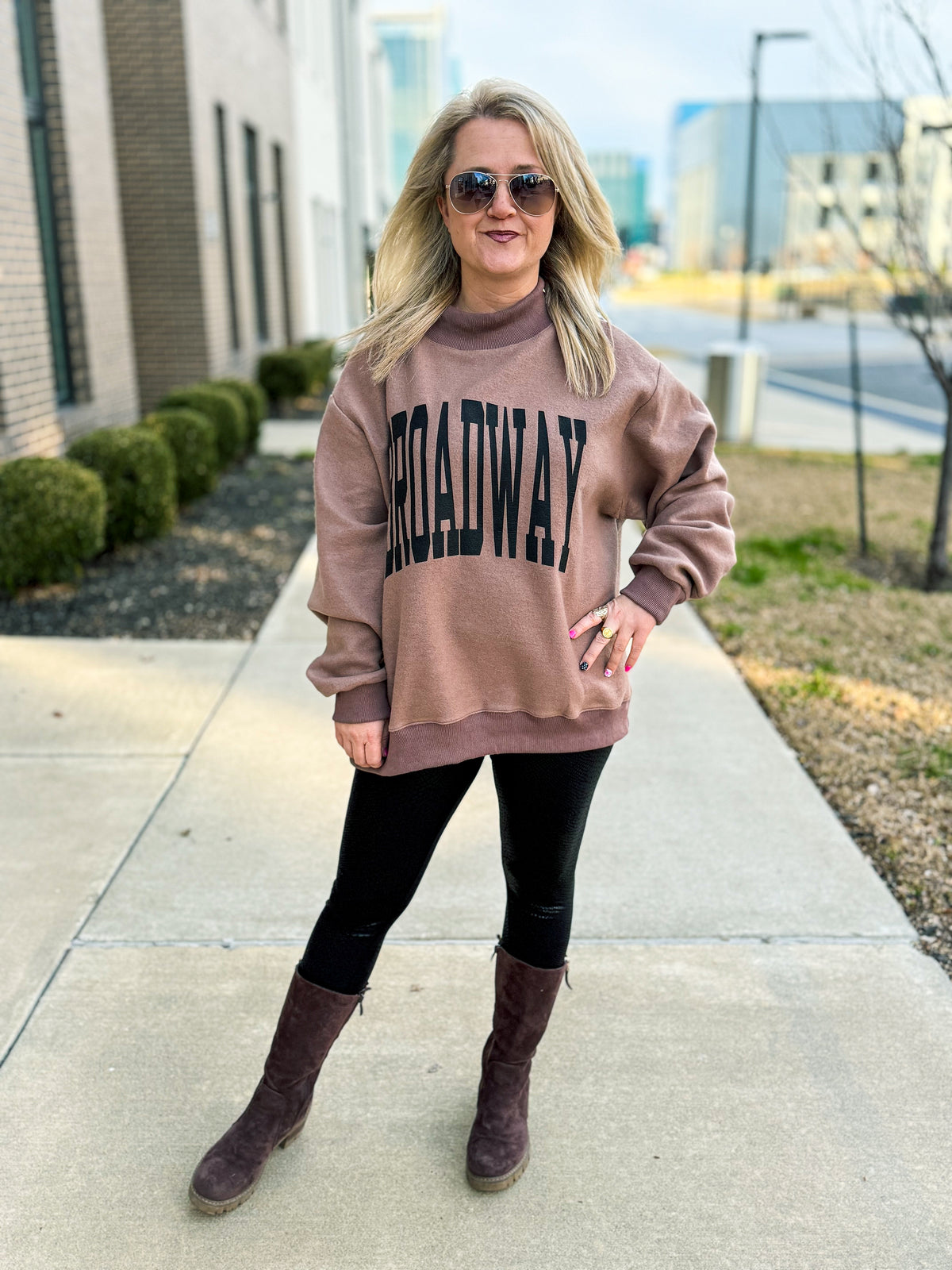 Nashville Reversible Mock Neck Sweatshirt