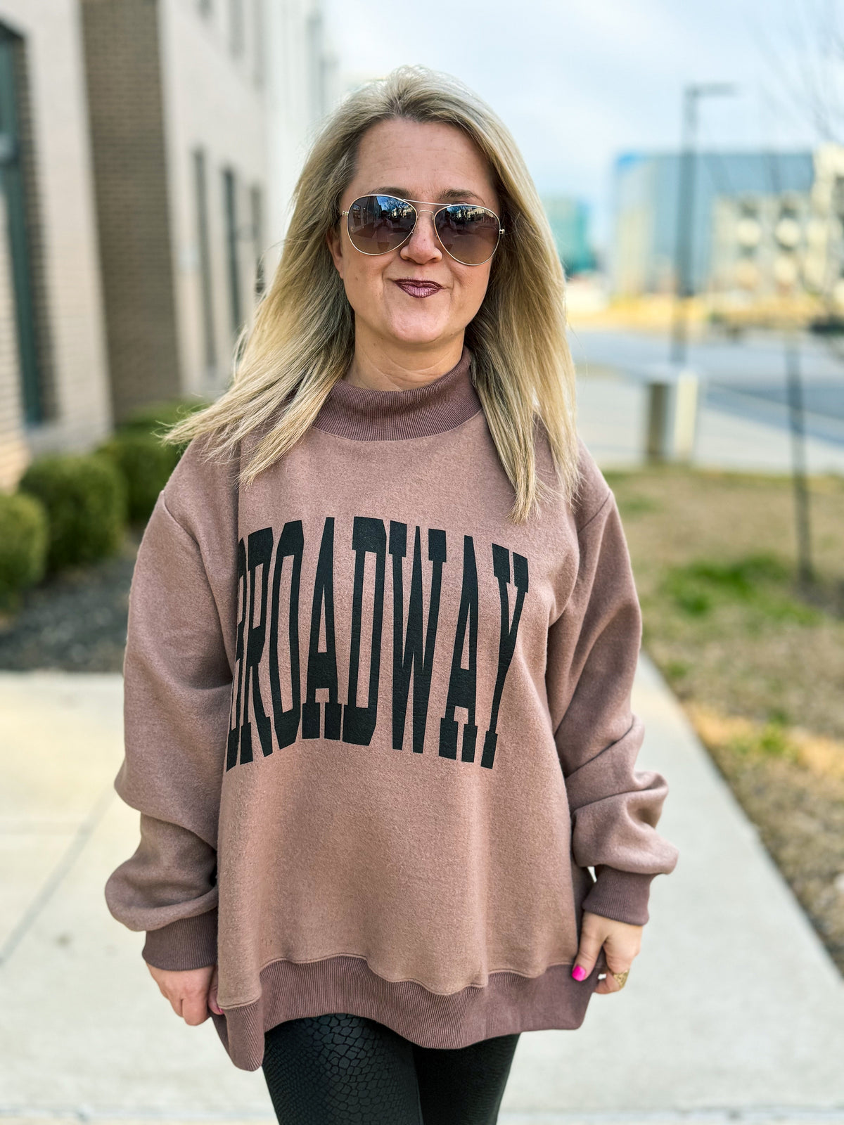 Nashville Reversible Mock Neck Sweatshirt