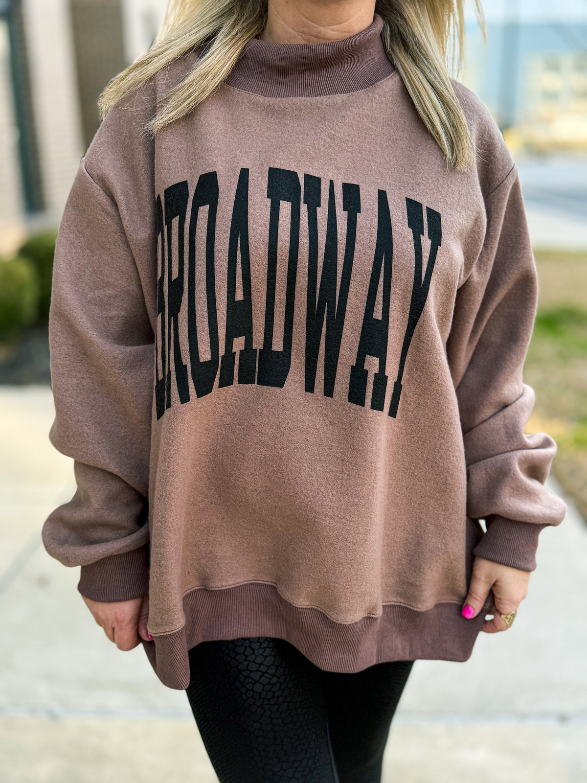 Nashville Reversible Mock Neck Sweatshirt