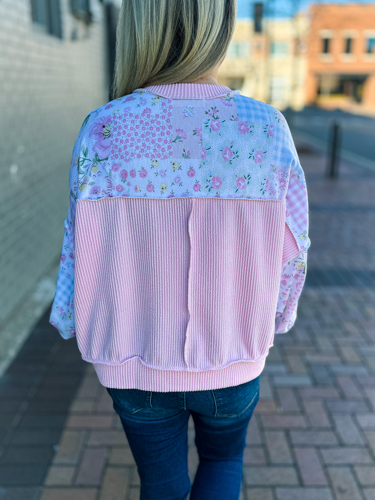 Floral Patchwork Top