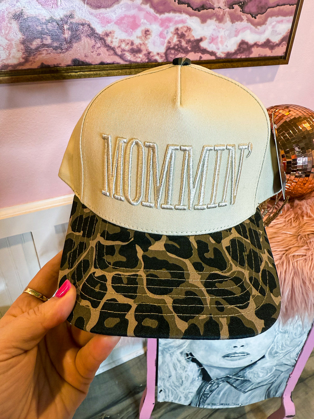 Mommin Leopard Cap