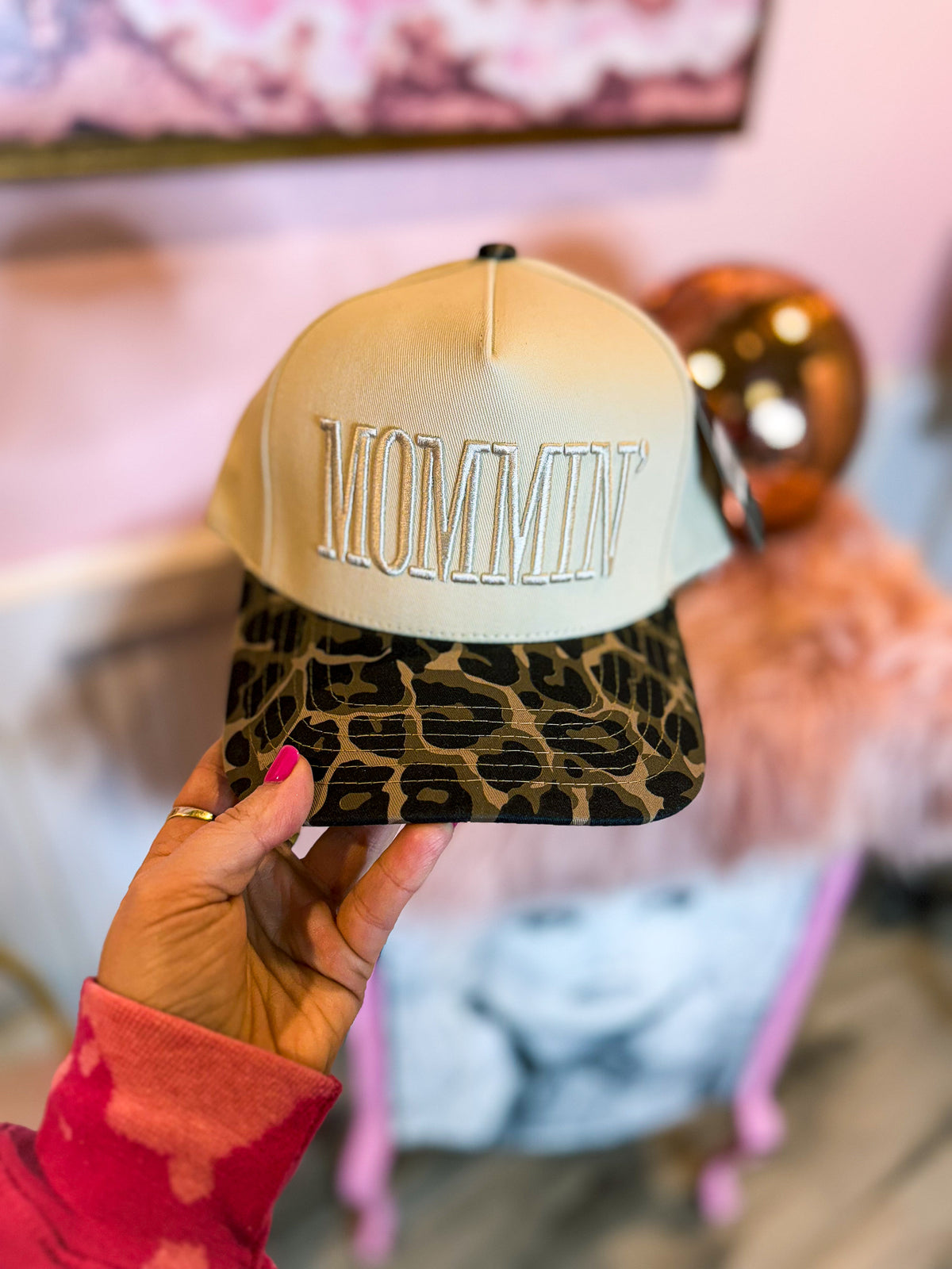 Mommin Leopard Cap