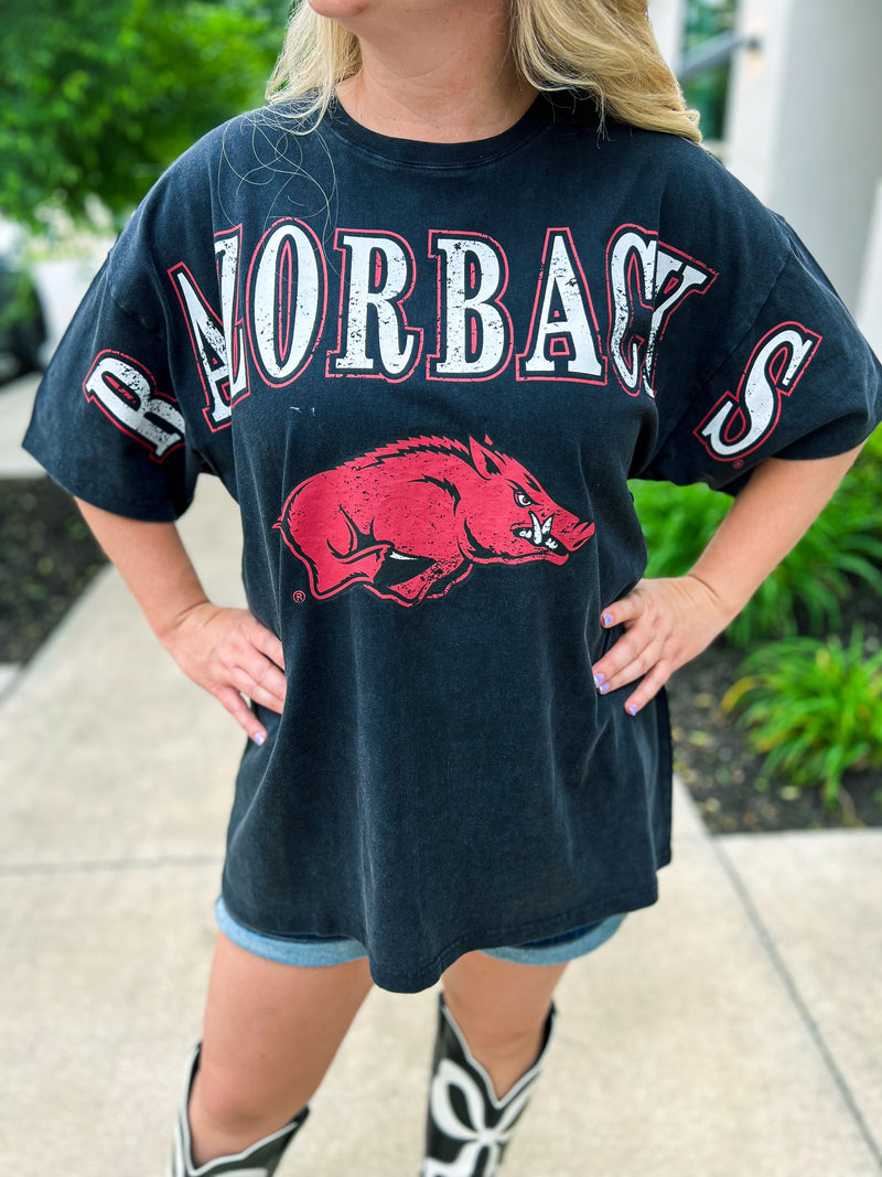 Black Razorback Graphic Tee