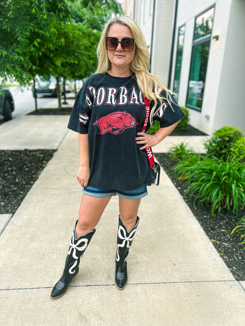 Black Razorback Graphic Tee