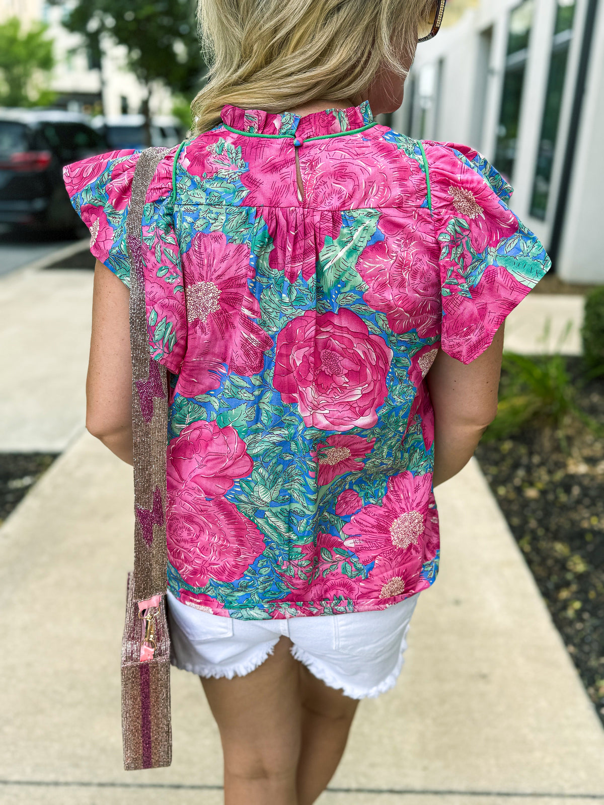 Pink & Teal Top